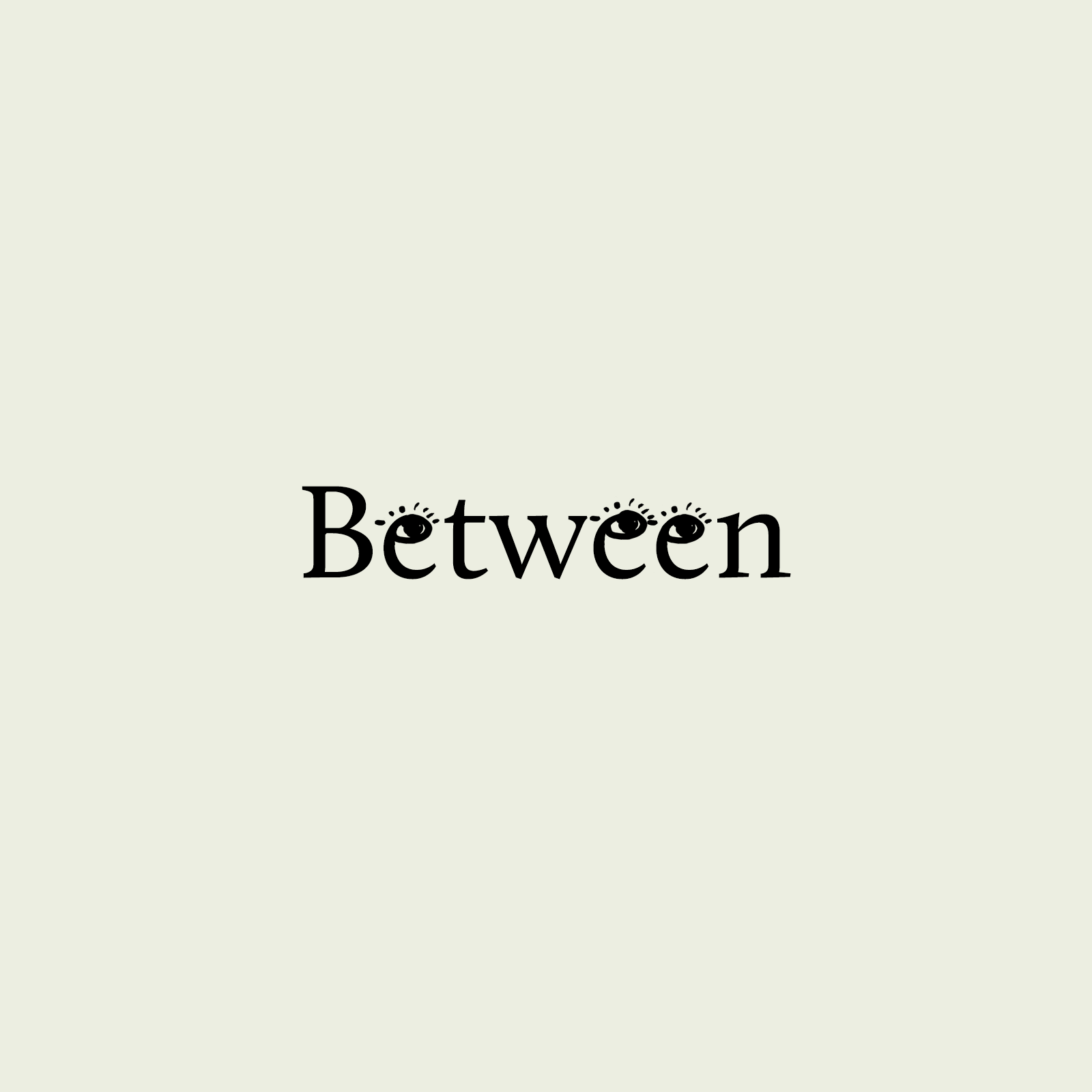 A serif Between wordmark with overlapping letterforms