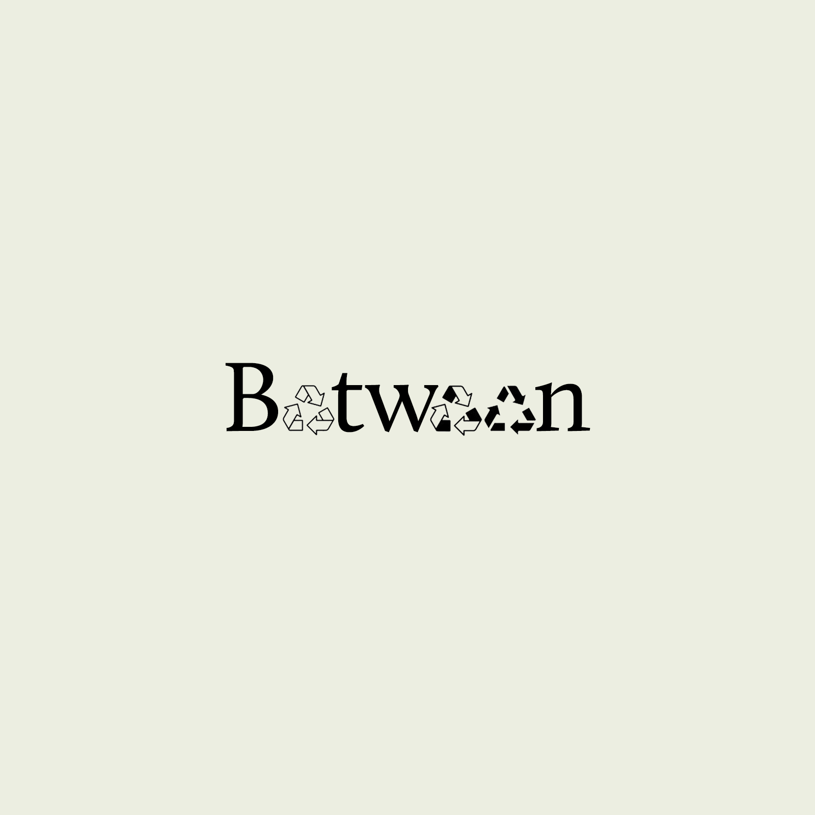 The Between wordmark with intricate illustrated letterforms