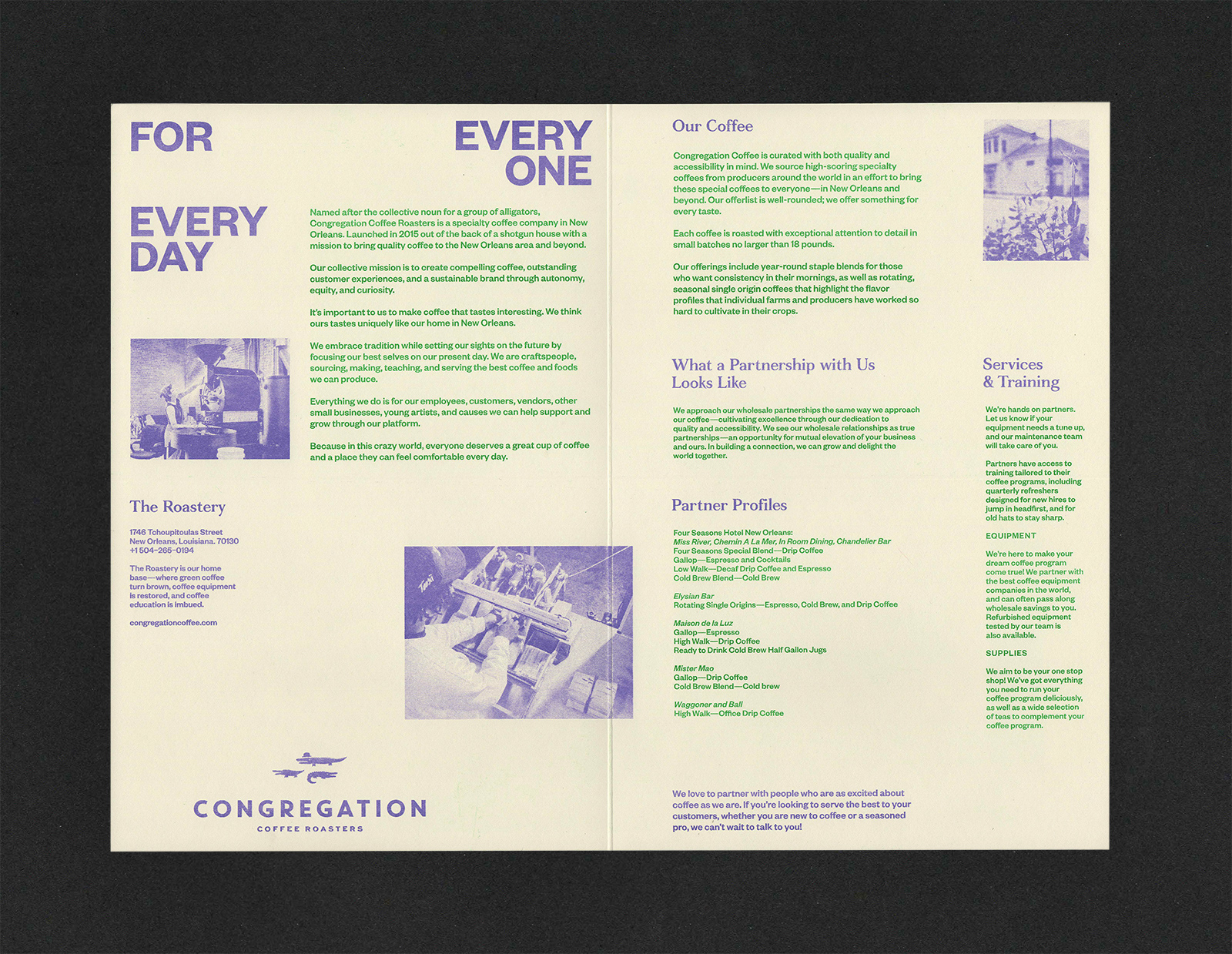 Congregation brand guidelines spread